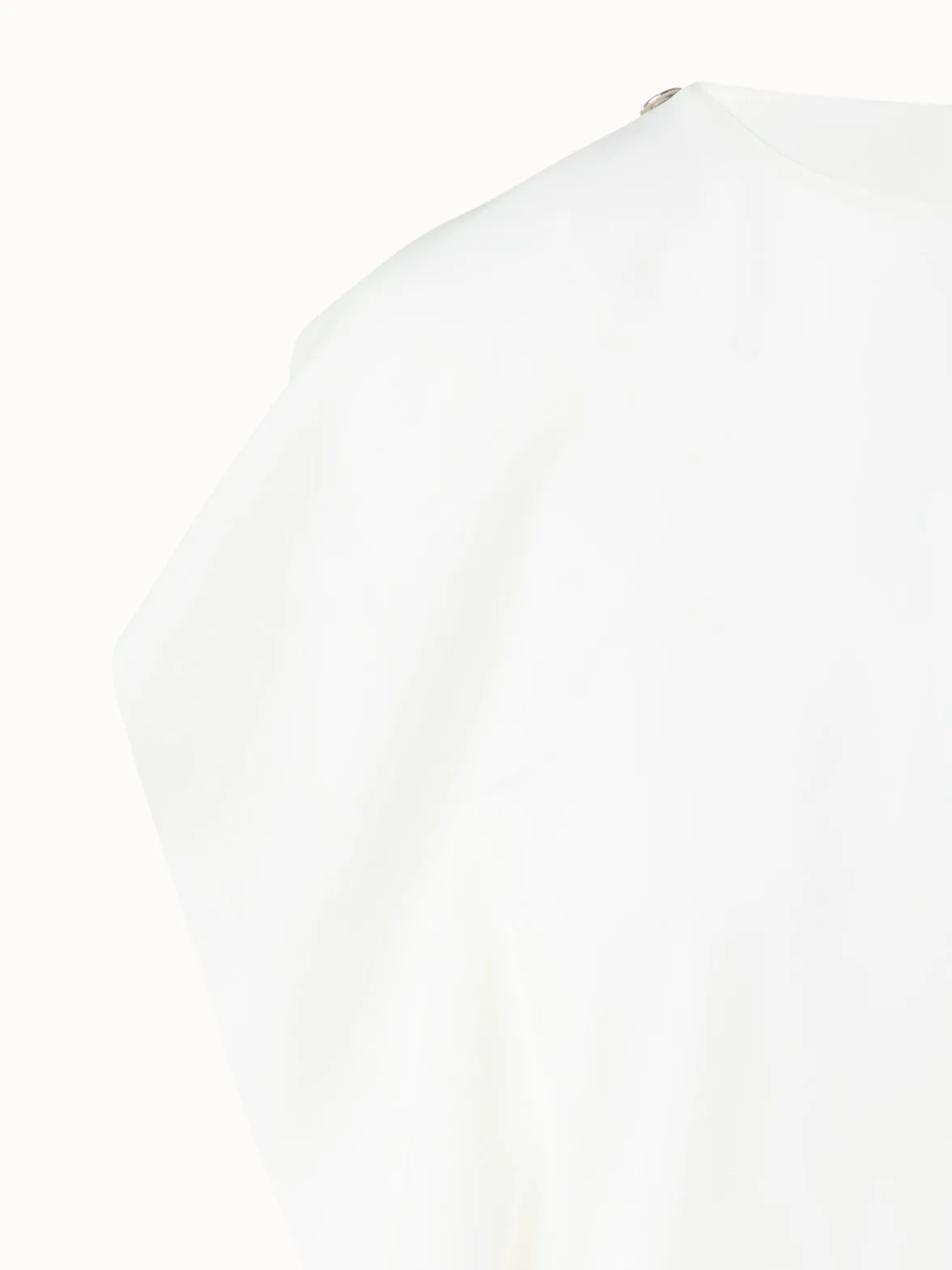 Off-Shoulder Draped Laser Cut Blouse