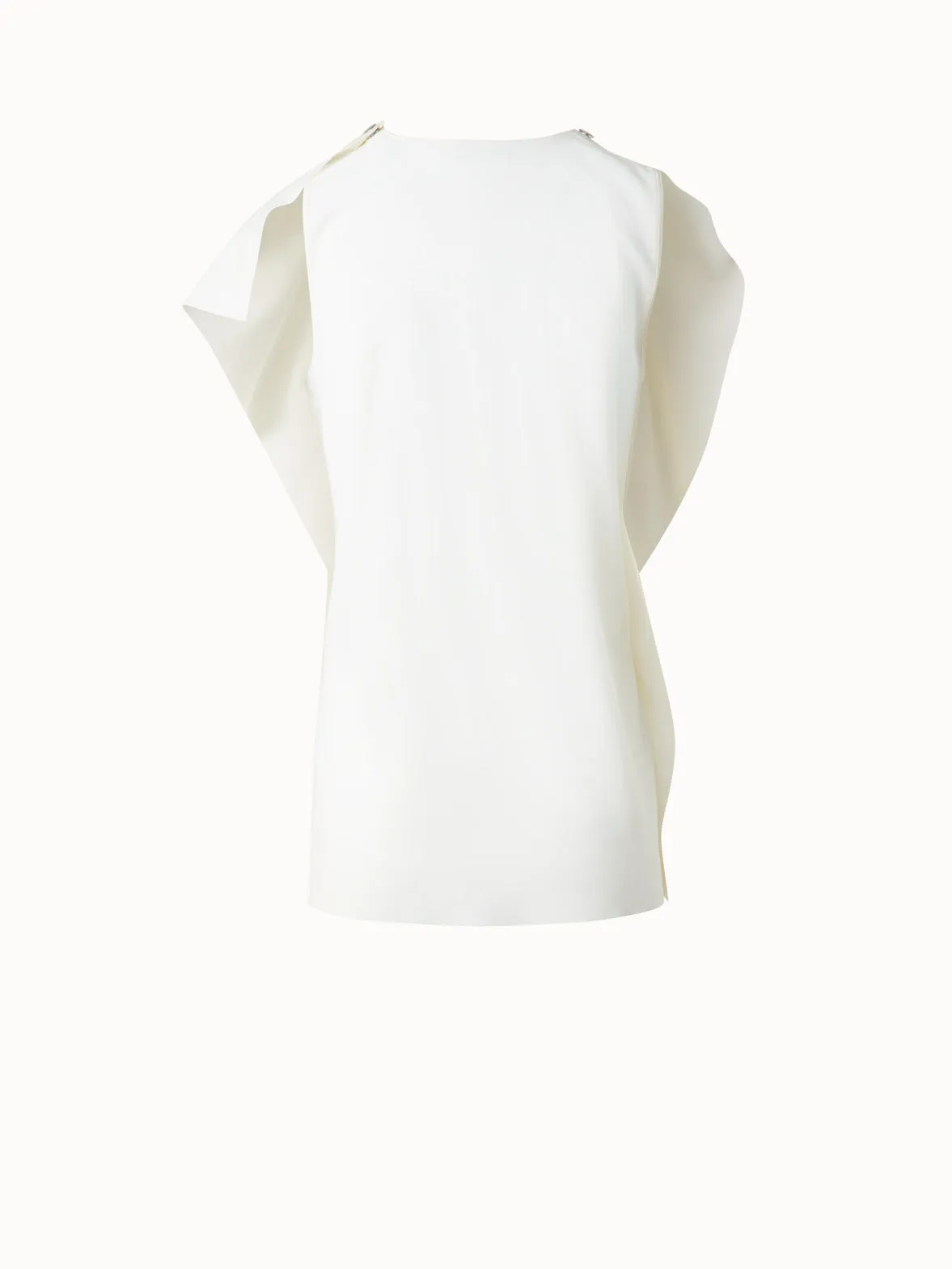 Off-Shoulder Draped Laser Cut Blouse