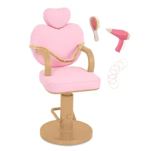 Our Generation Accessory - Heart Shaped Salon Chair w Accessories