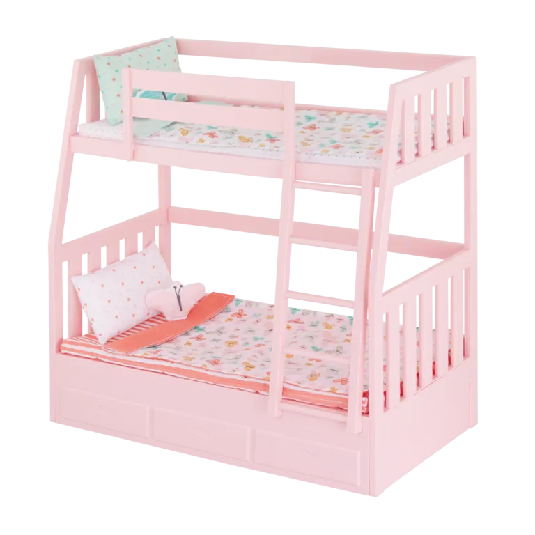 Our Generation Bunkbed w/ Butterfly pattern
