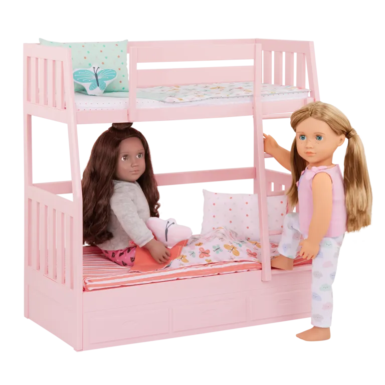 Our Generation Bunkbed w/ Butterfly pattern