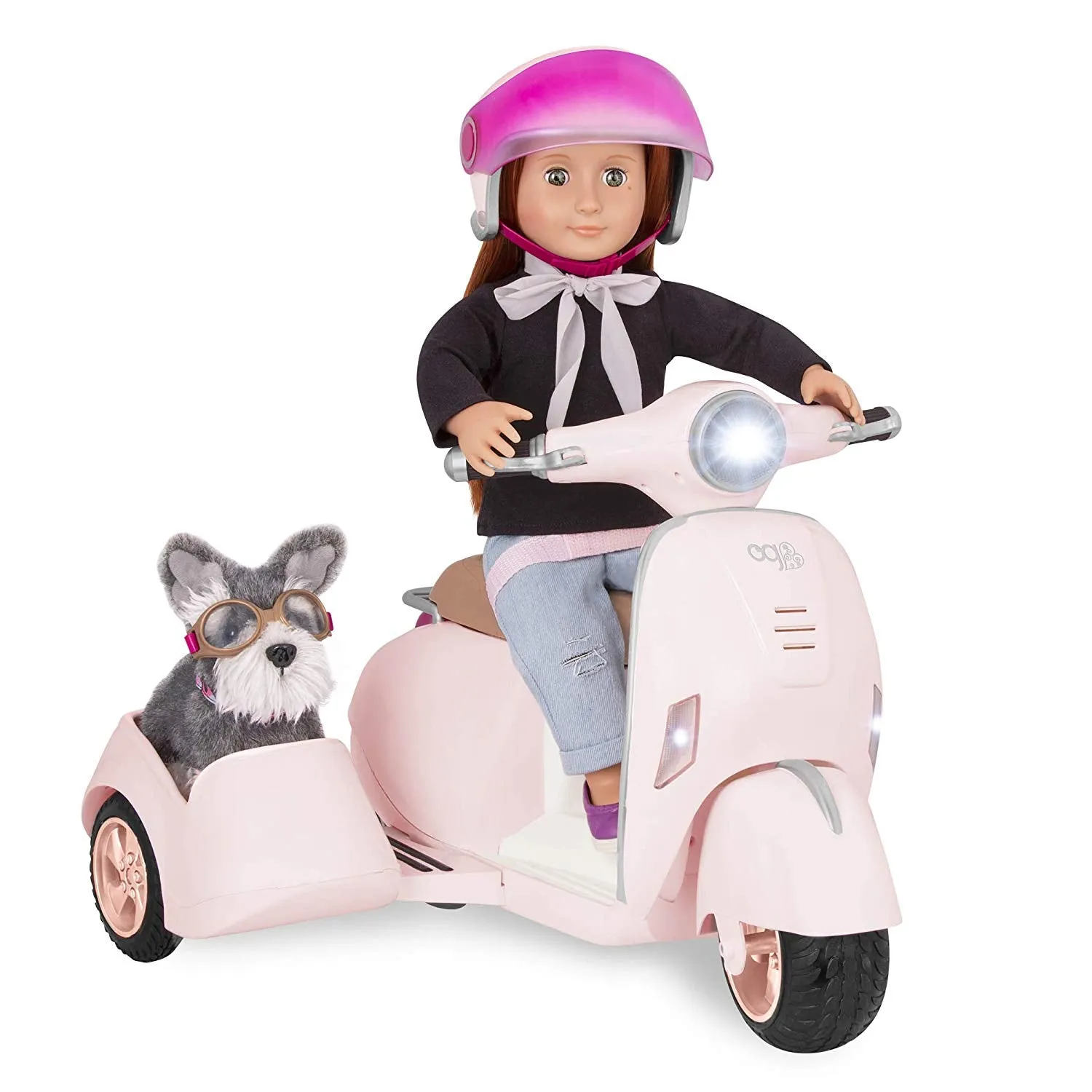 Our Generation Ride Along Scooter with Side Car