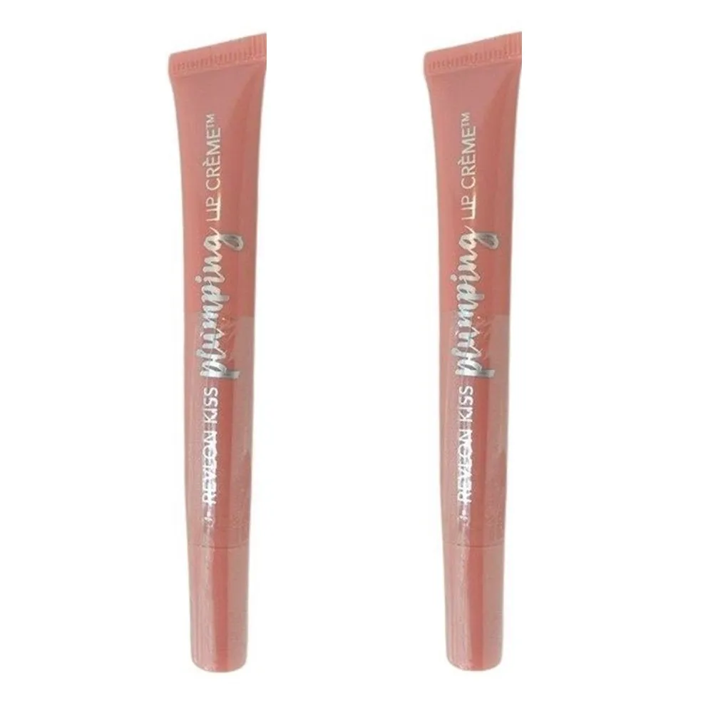 Pack of 2 Revlon Kiss Plumping Lip Creme, Apricot Silk 505