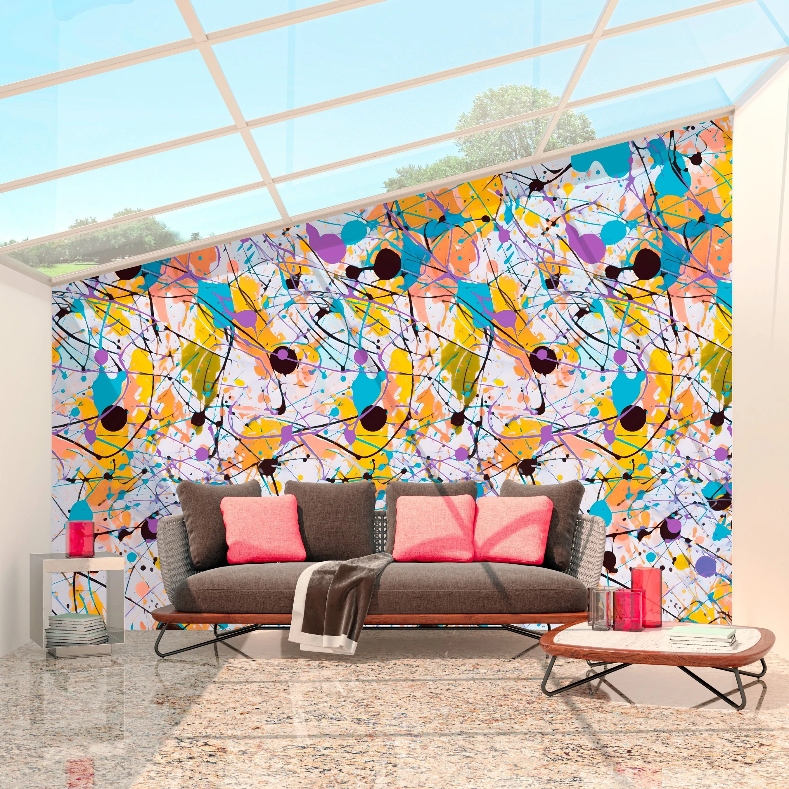 Paint Flicks Acrylic Wall Panels Home Decor Wall Panels 2440mmm x 1220mm