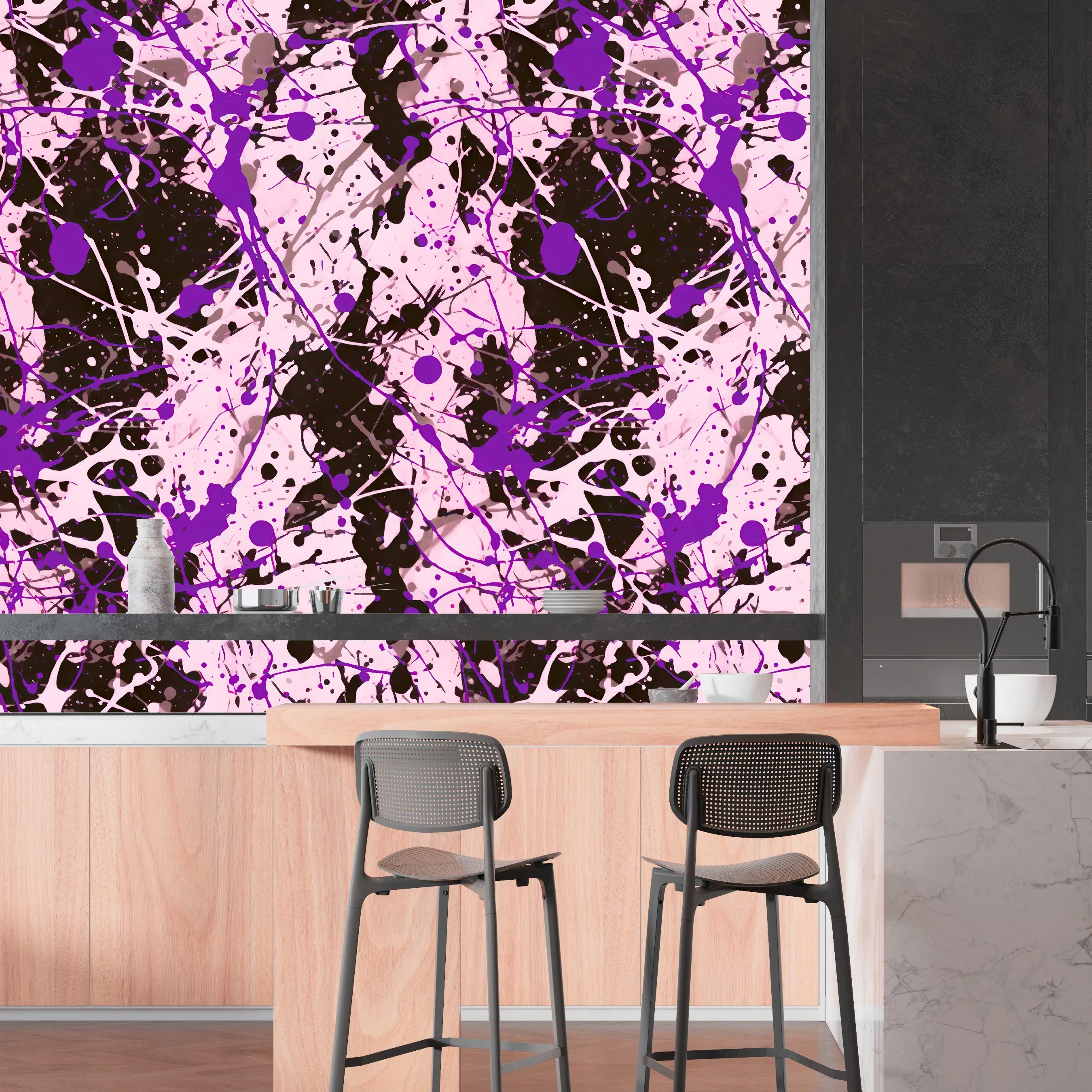 Paint Splatter Acrylic Wall Panels Home Decor Wall Panels 2440mmm x 1220mm
