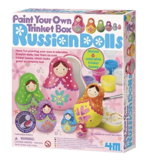 Paint Your Own Trinket Box Russian Doll Kit