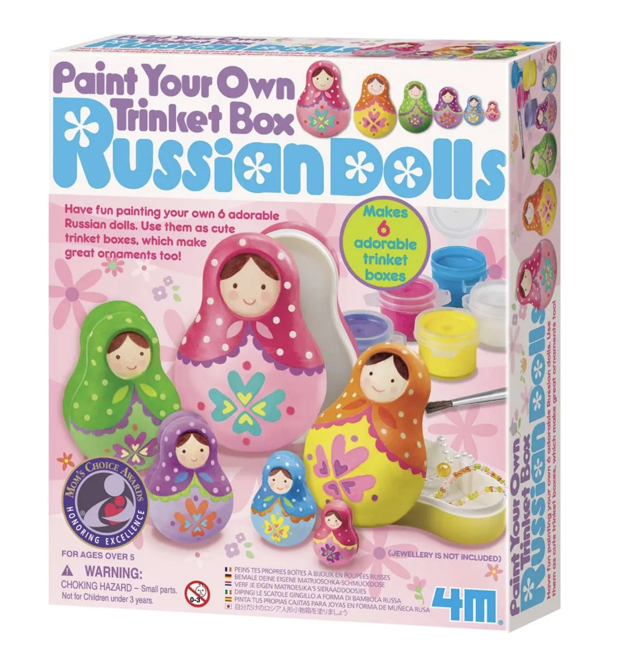 Paint Your Own Trinket Box Russian Doll Kit