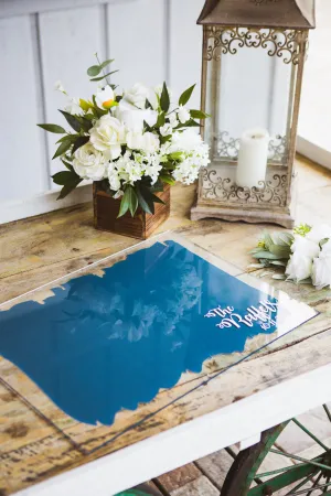Painted Wedding Guestbook Sign