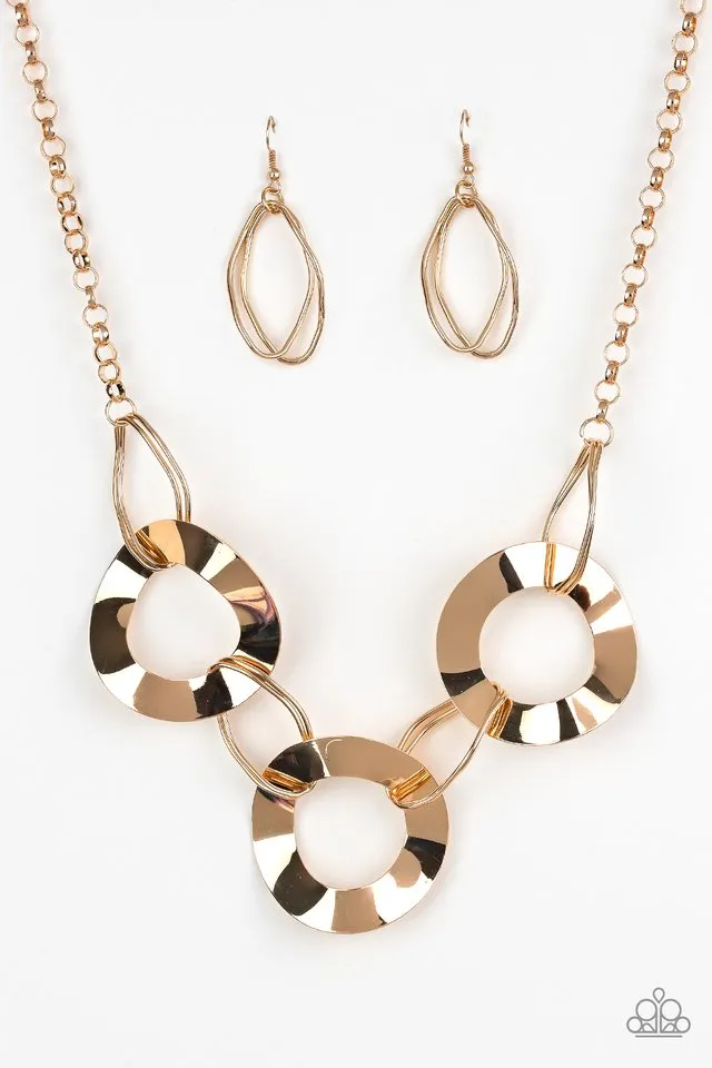 Paparazzi - Modern Mechanics - Gold Necklace