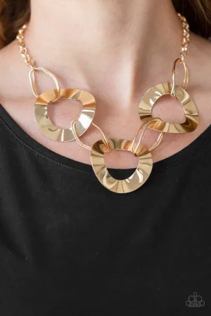 Paparazzi - Modern Mechanics - Gold Necklace