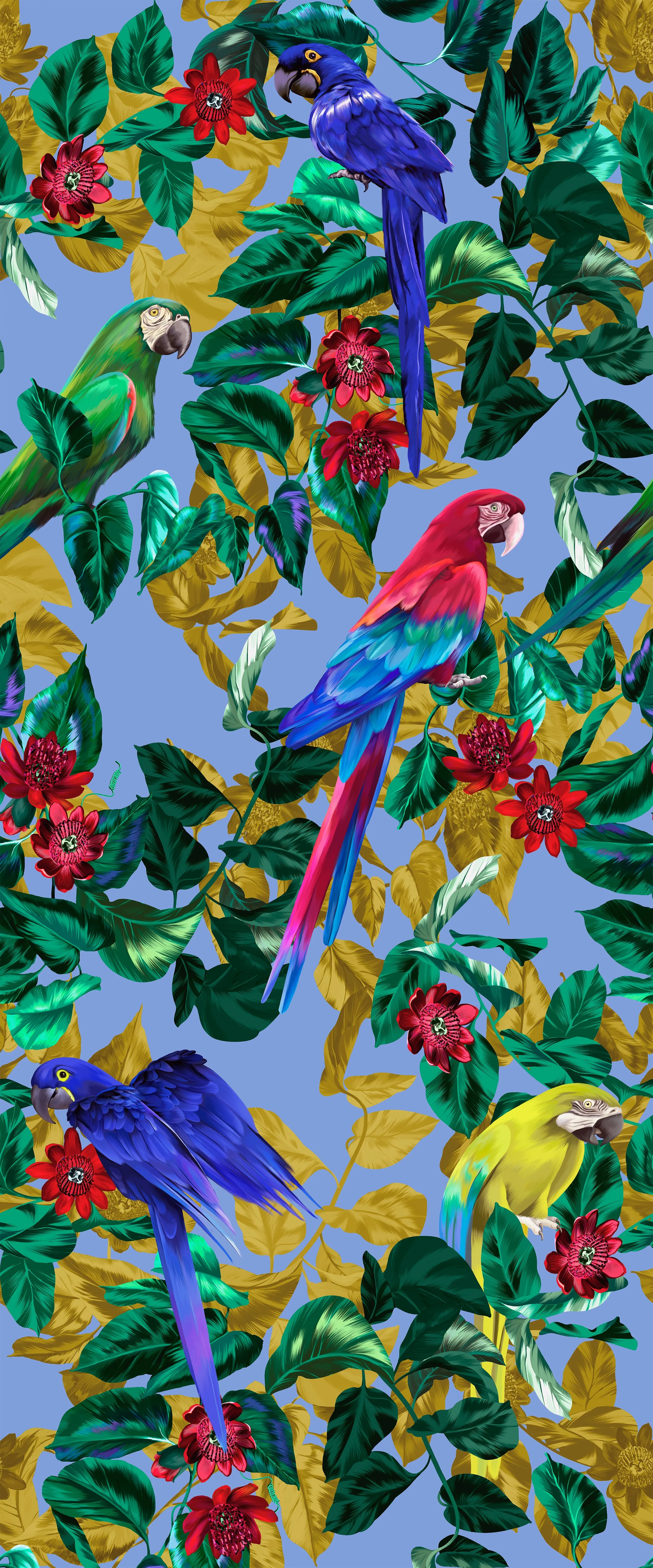 Parrot Paradise Acrylic Shower Wall Panel Home Decor 2440mm x 1220mm