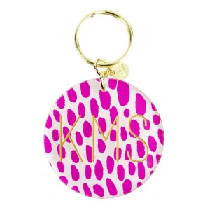 Patterned Modern Block Keychain (WS)