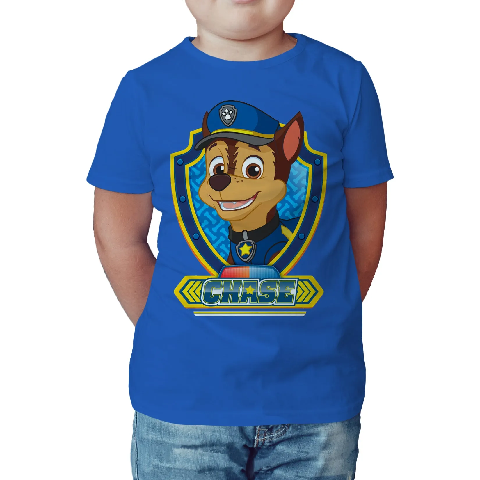 Paw Patrol Chase Official Kid's T-Shirt (Royal Blue)