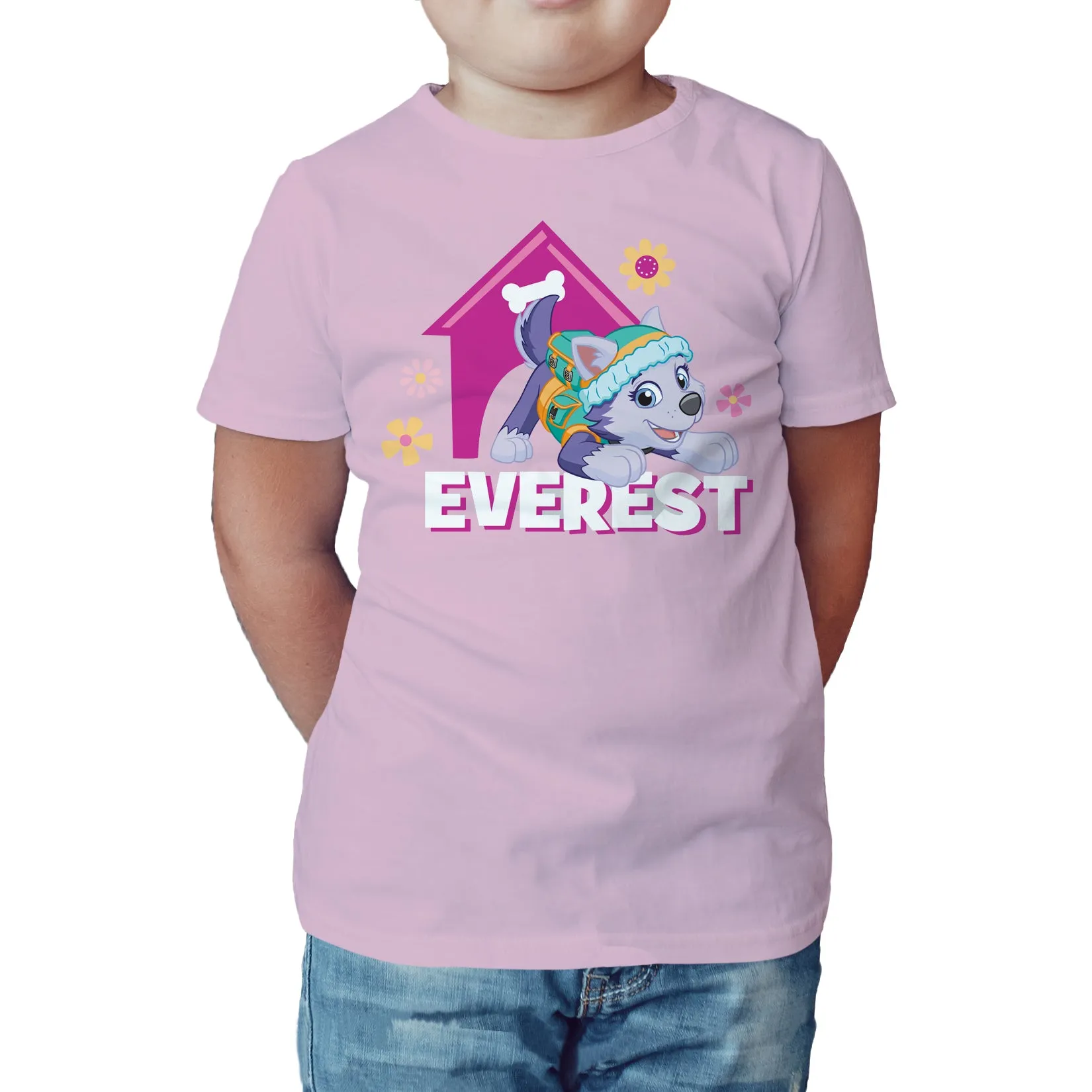 Paw Patrol Everest Official Kid's T-Shirt (Pink)