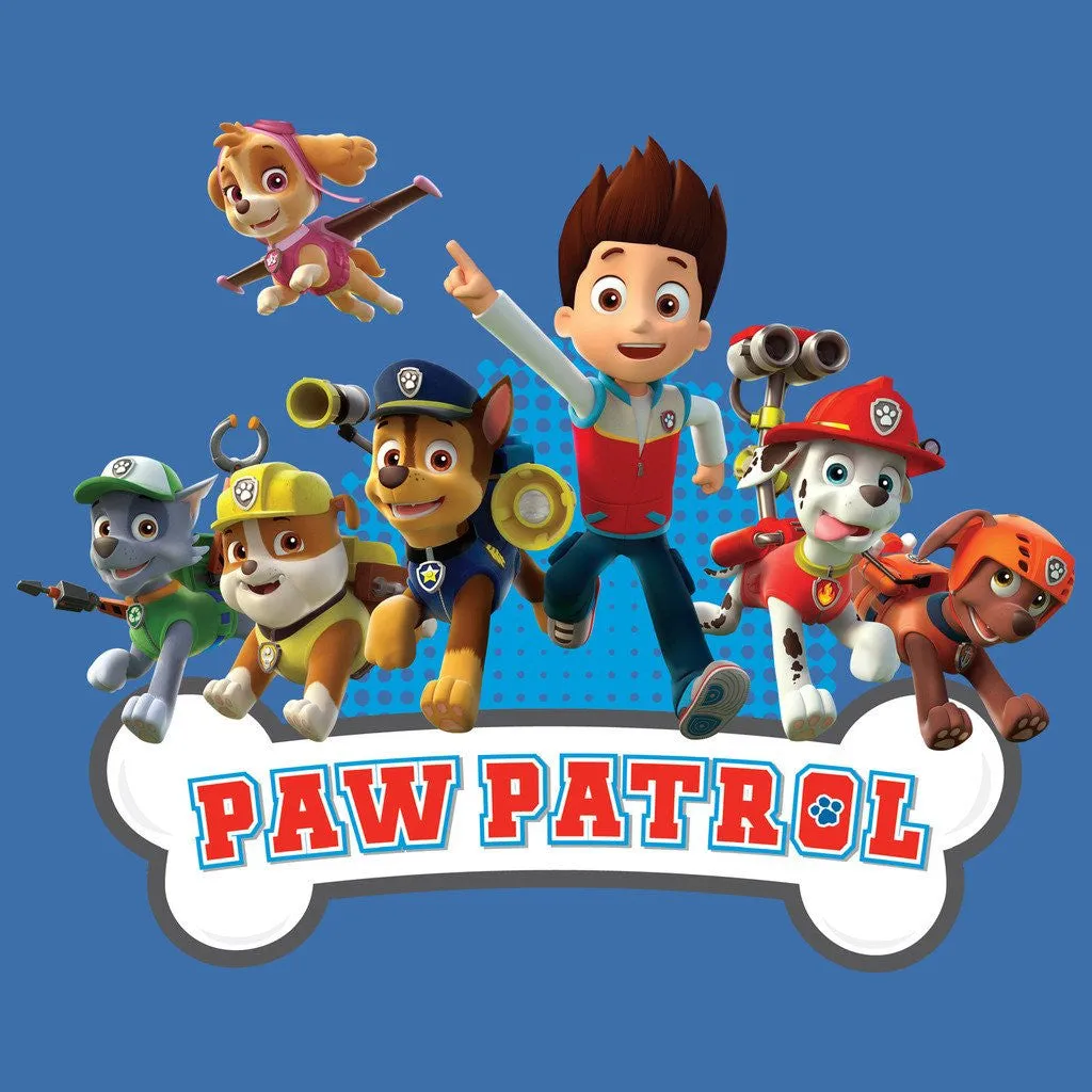 Paw Patrol Group Official Kid's T-Shirt (Royal Blue)