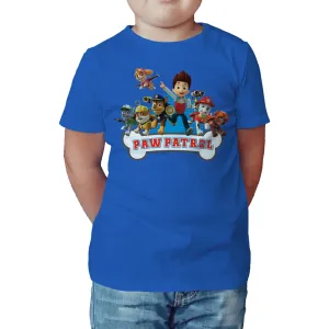 Paw Patrol Group Official Kid's T-Shirt (Royal Blue)