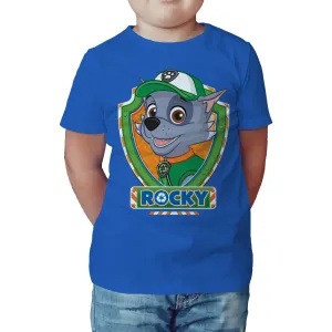 Paw Patrol Rocky Official Kid's T-Shirt (Royal Blue)