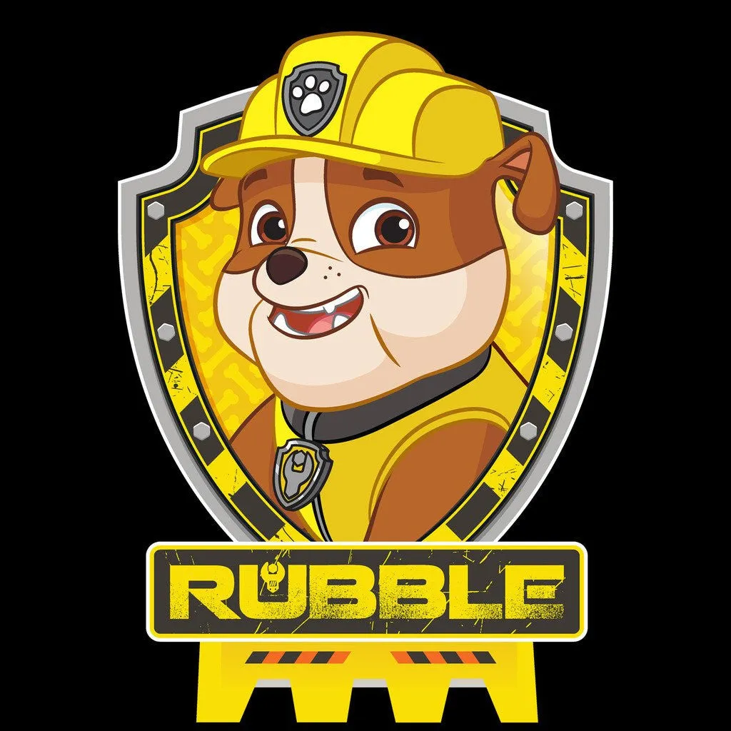 Paw Patrol Rubble Official Kid's T-Shirt (Black)