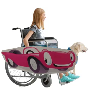 Pink cartoon Car Wheelchair Costume Child's