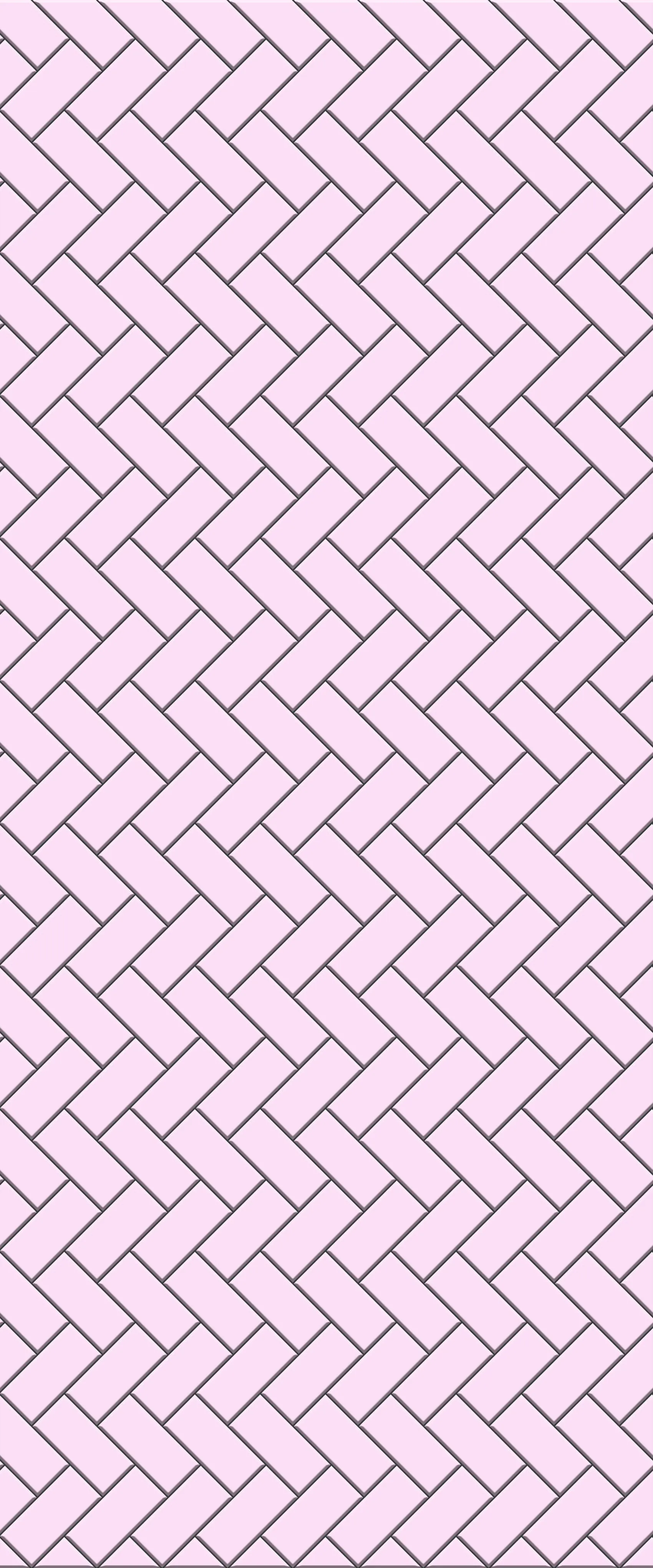 Pink Diagonal Herringbone Tile Acrylic Shower Panel 2440mm x 1220mm ( 3mm Thick)