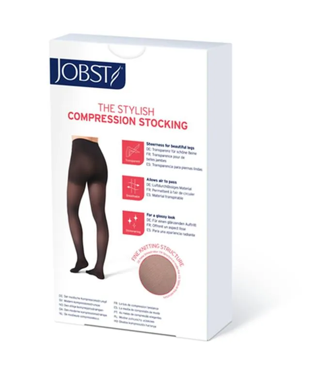 PR/1 JOBST ULTRASHEER WOMEN, WAIST HIGH, 15-20MMHG, LG, ESPRESSO, CLOSED TOE