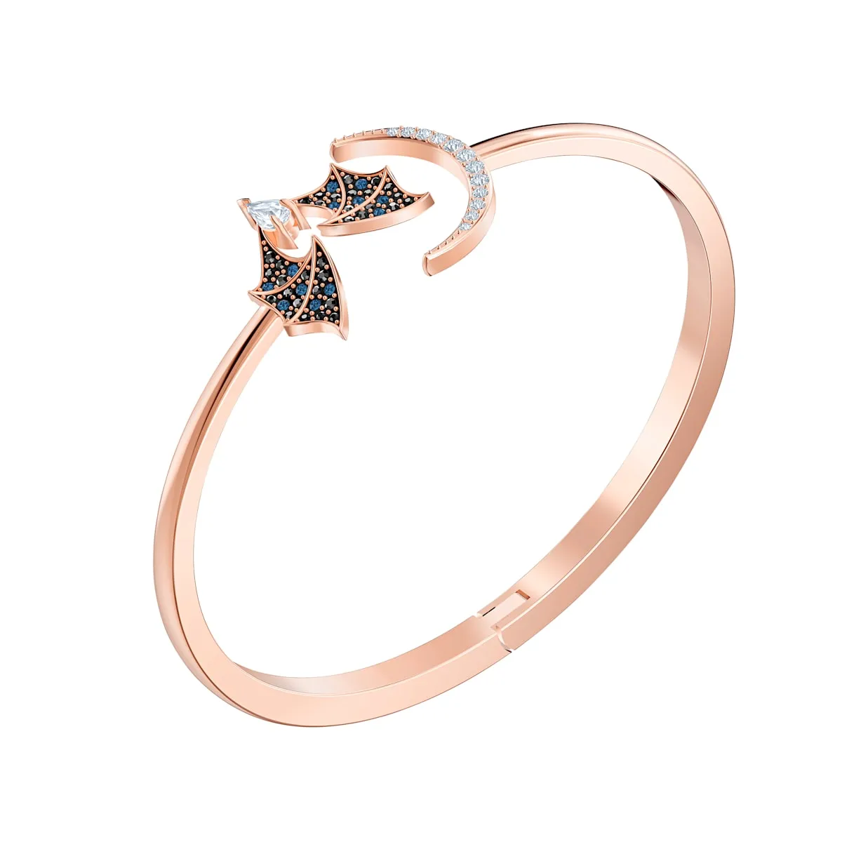 Prosperity Multi-Colored Rose-Gold Tone Plated Bangle