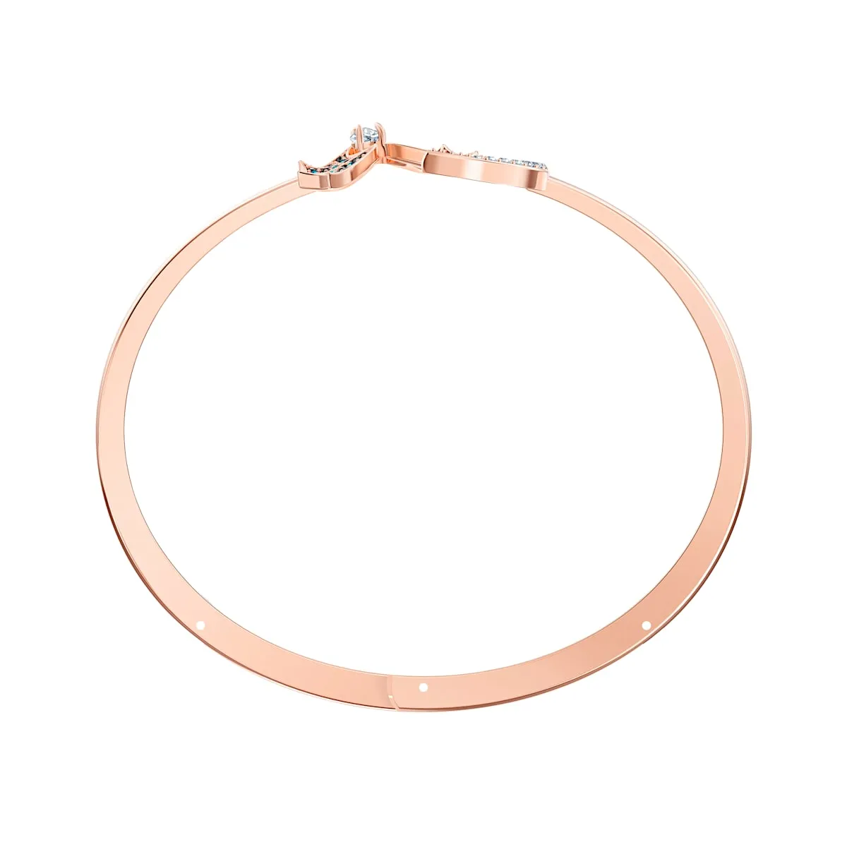 Prosperity Multi-Colored Rose-Gold Tone Plated Bangle