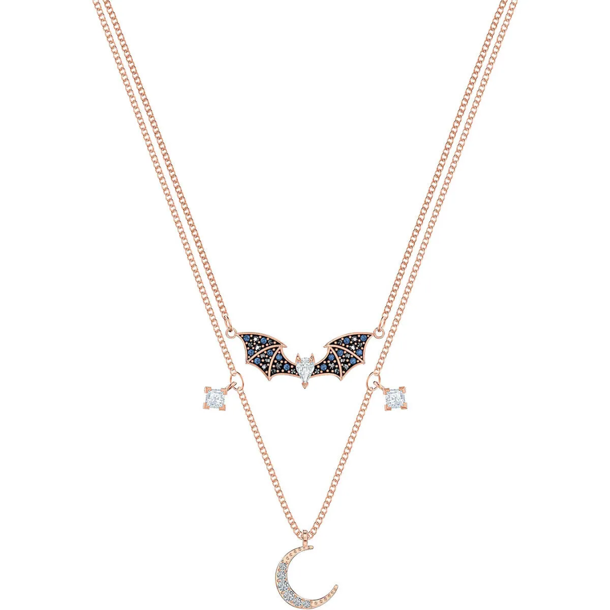 Prosperity Multi-Colored Rose-Gold Tone Plated Pendant Necklace