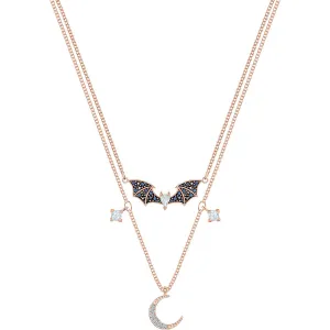 Prosperity Multi-Colored Rose-Gold Tone Plated Pendant Necklace