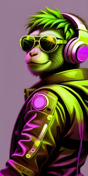 Punk Monkey Acrylic Wall Panels Home Decor Wall Panels 2440mmm x 1220mm