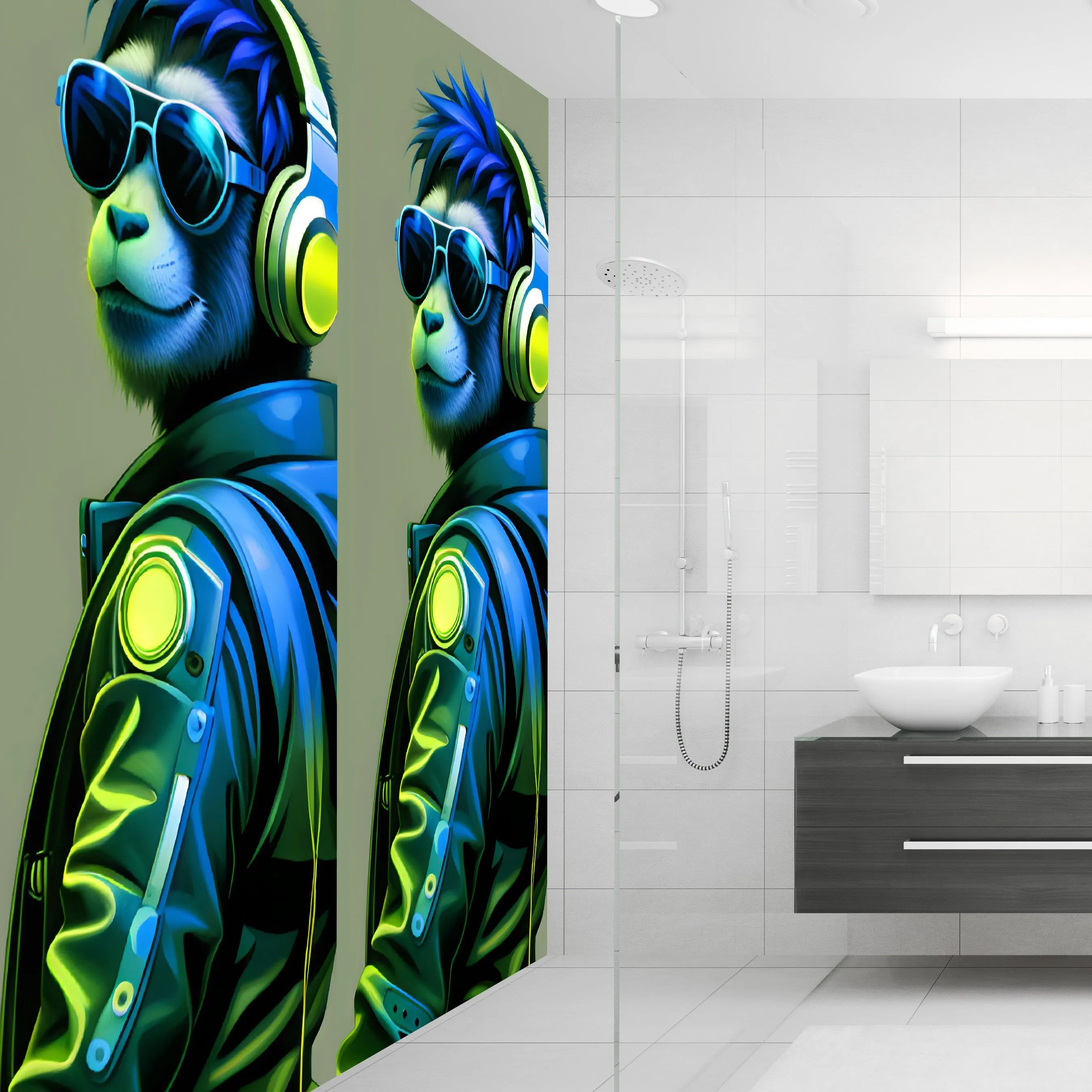Punk Monkey Acrylic Wall Panels Home Decor Wall Panels 2440mmm x 1220mm