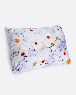 Purple Botanical Silk Pillowcase