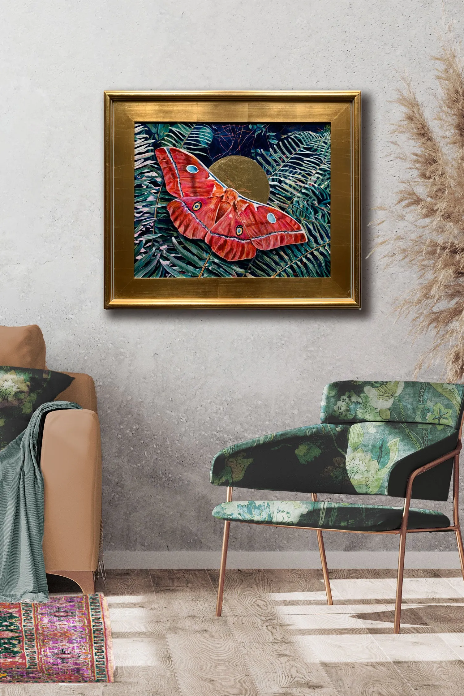 "Temporary" Godman's Silkmoth Painting 16x20