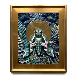 "Transient" Pandora Sphinx Moth Painting 16x20