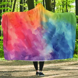 Rainbow Hooded Blanket
