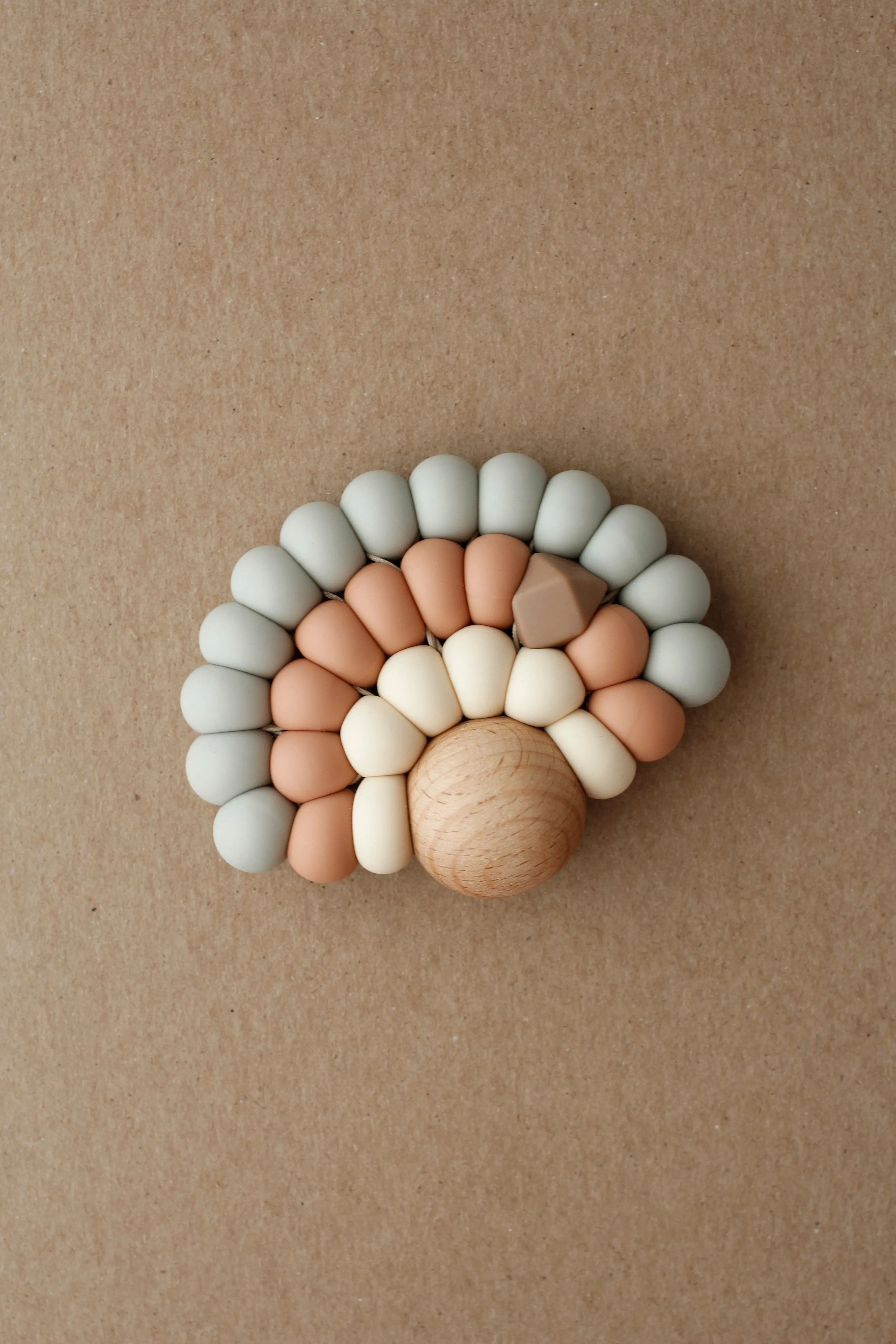 Rainbow Teether - Soft Sage