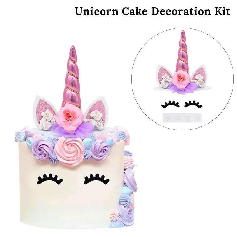 Rainbow Unicorn Balloon Set 32 inch Number Foil Balloons Kids Unicorn Theme Birthday Party Decorations Baby Shower