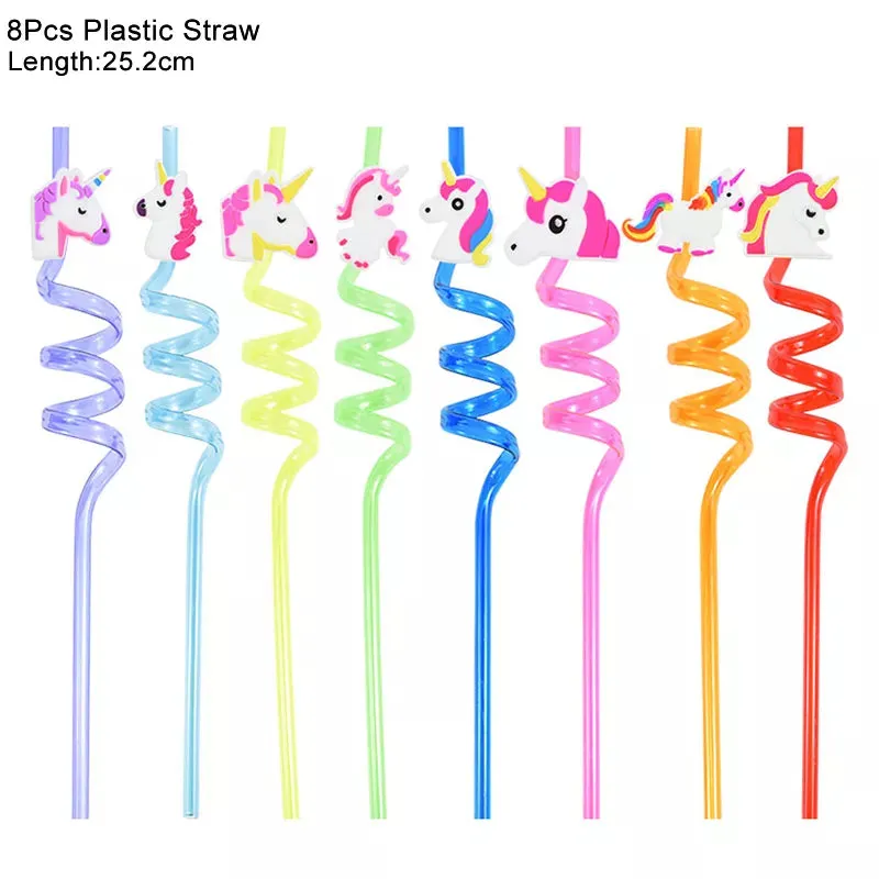 Rainbow Unicorn Balloon Set 32 inch Number Foil Balloons Kids Unicorn Theme Birthday Party Decorations Baby Shower