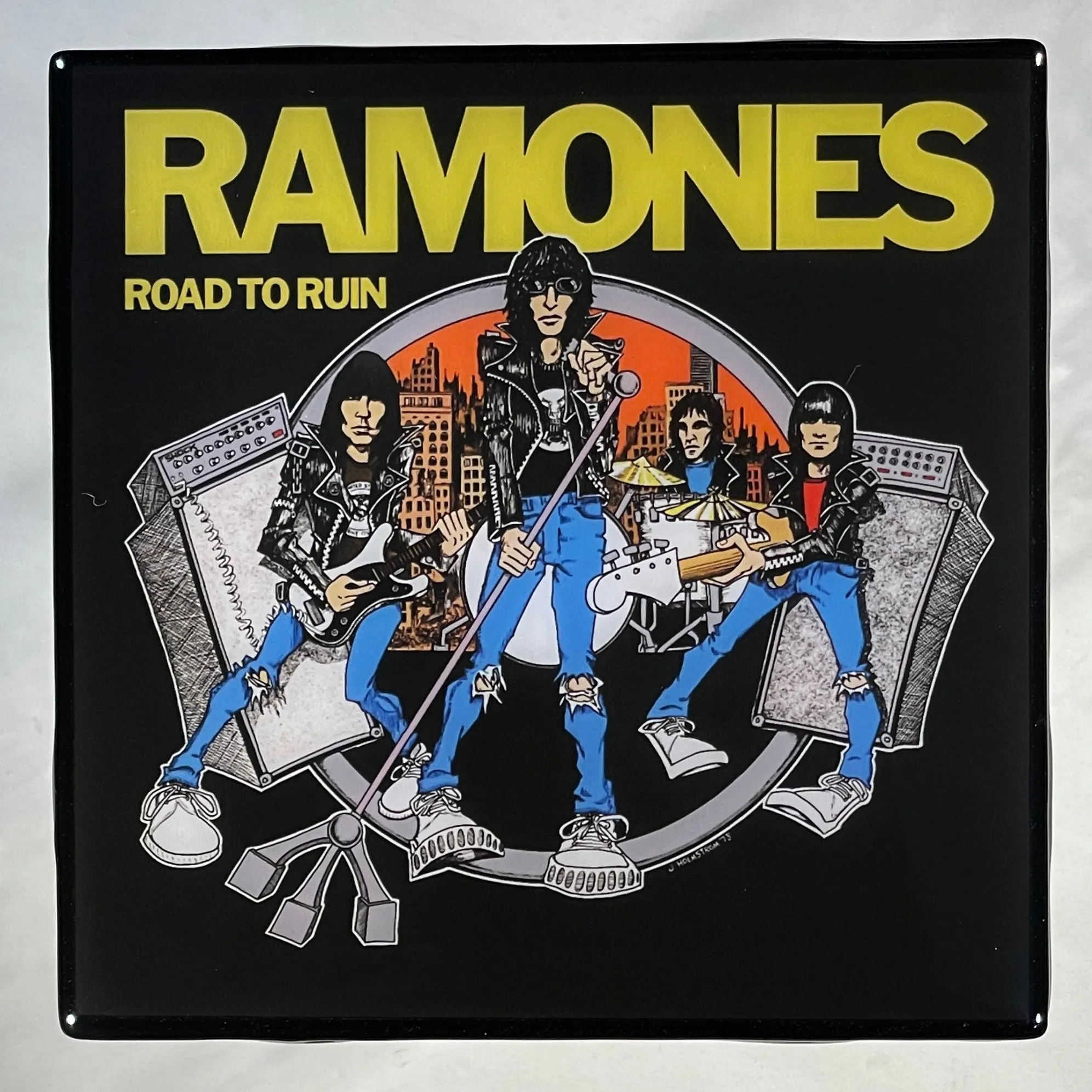 RAMONES Road To Ruin Coaster Custom Ceramic Tile