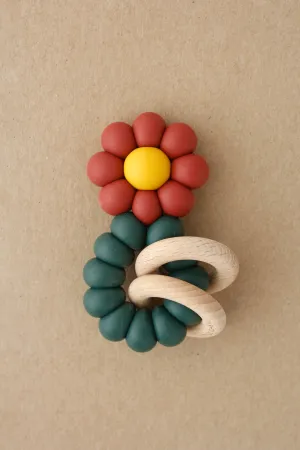 Rattle Teether - Chamomile | Marsala