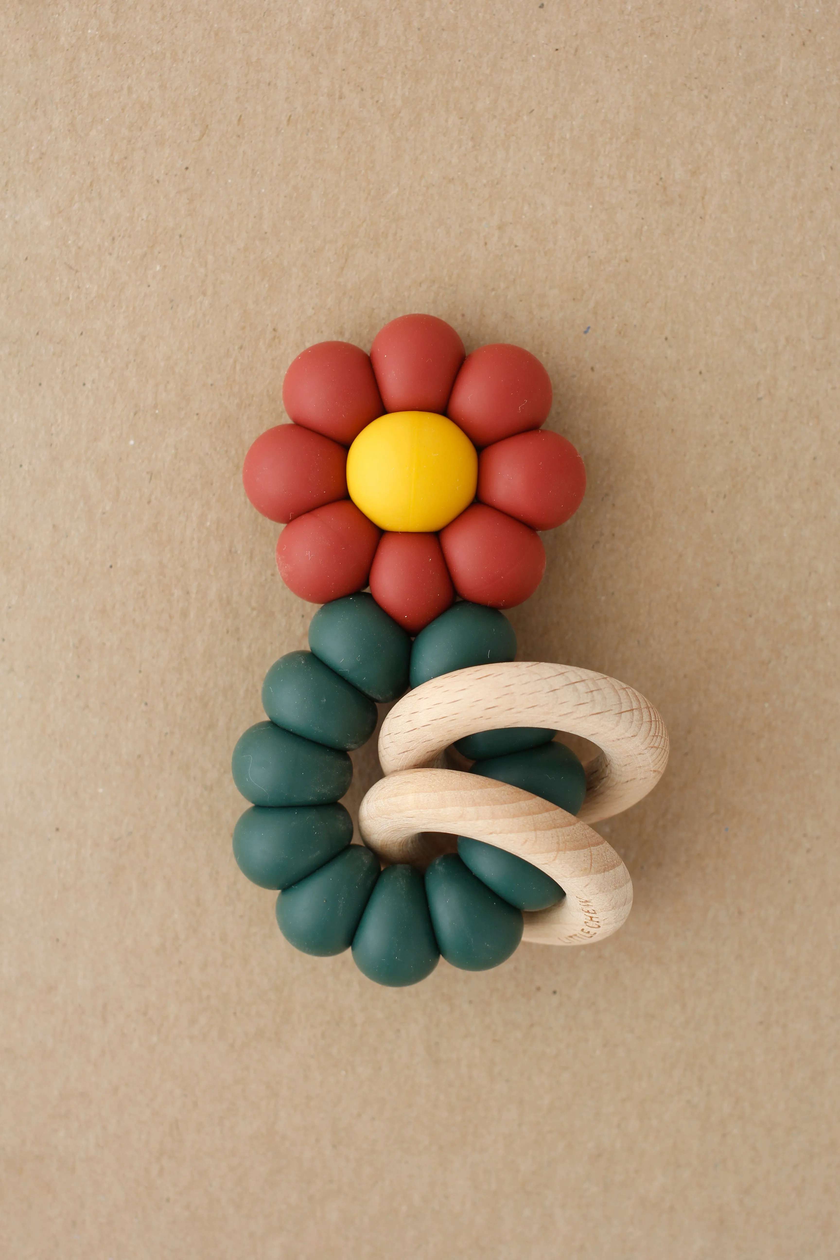 Rattle Teether - Chamomile | Marsala