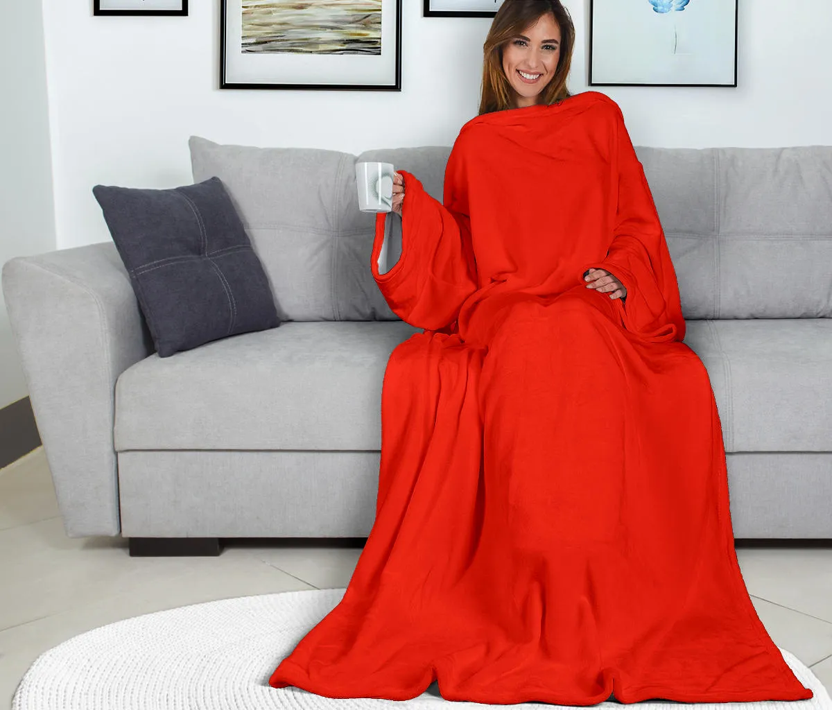 Red Adult Sleeve Blanket
