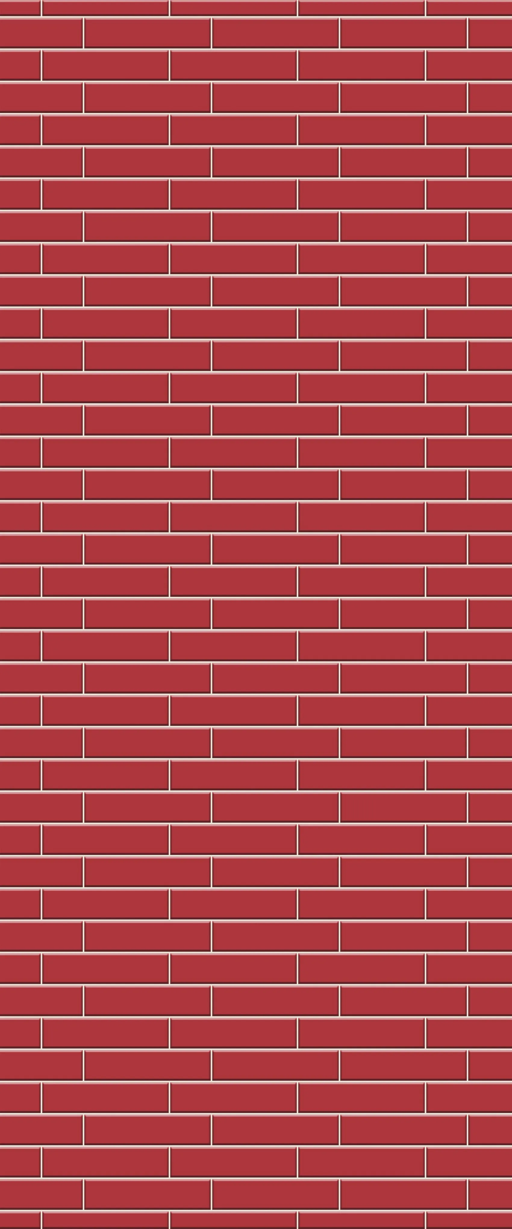 Red Brick Slip Tile Acrylic Shower Wall Panel 2440mm x 1220mm ( 3mm Thick)