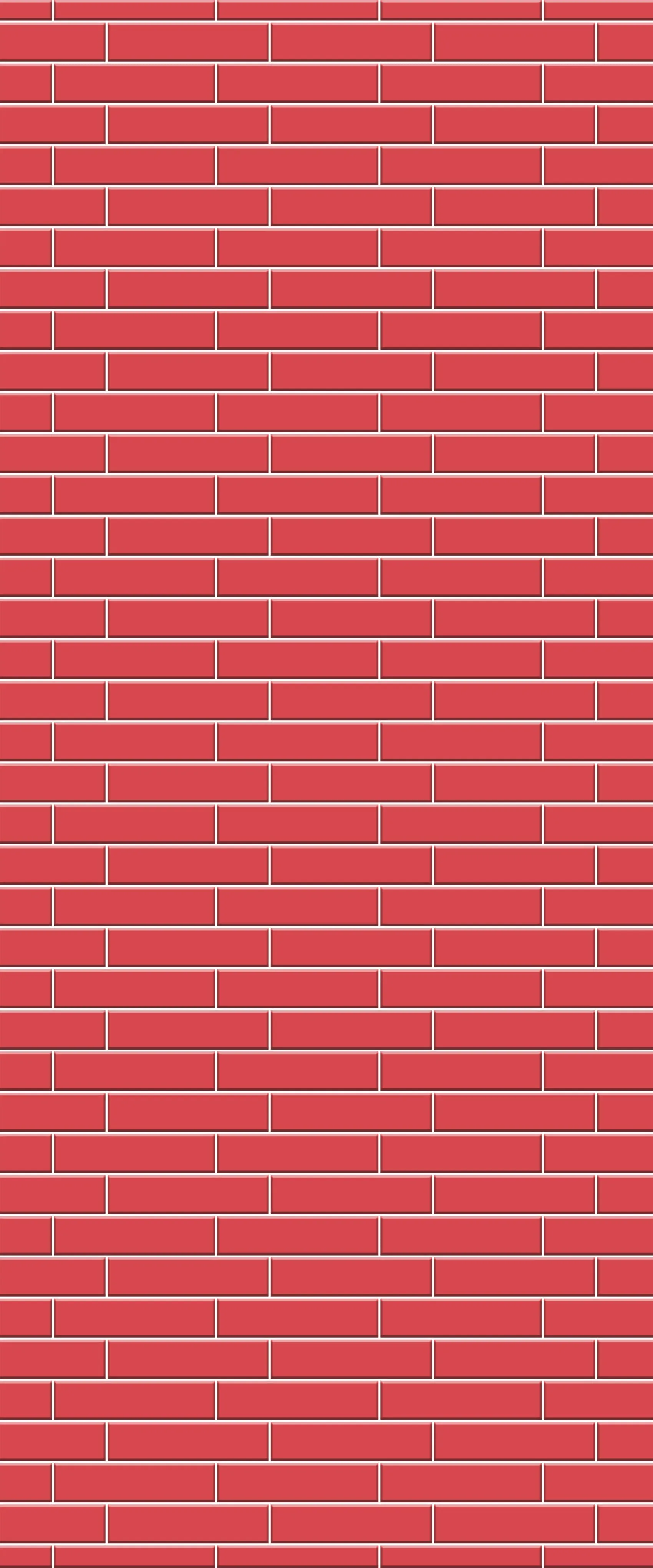 Red Brick Slip Tile Acrylic Shower Wall Panel 2440mm x 1220mm ( 3mm Thick)
