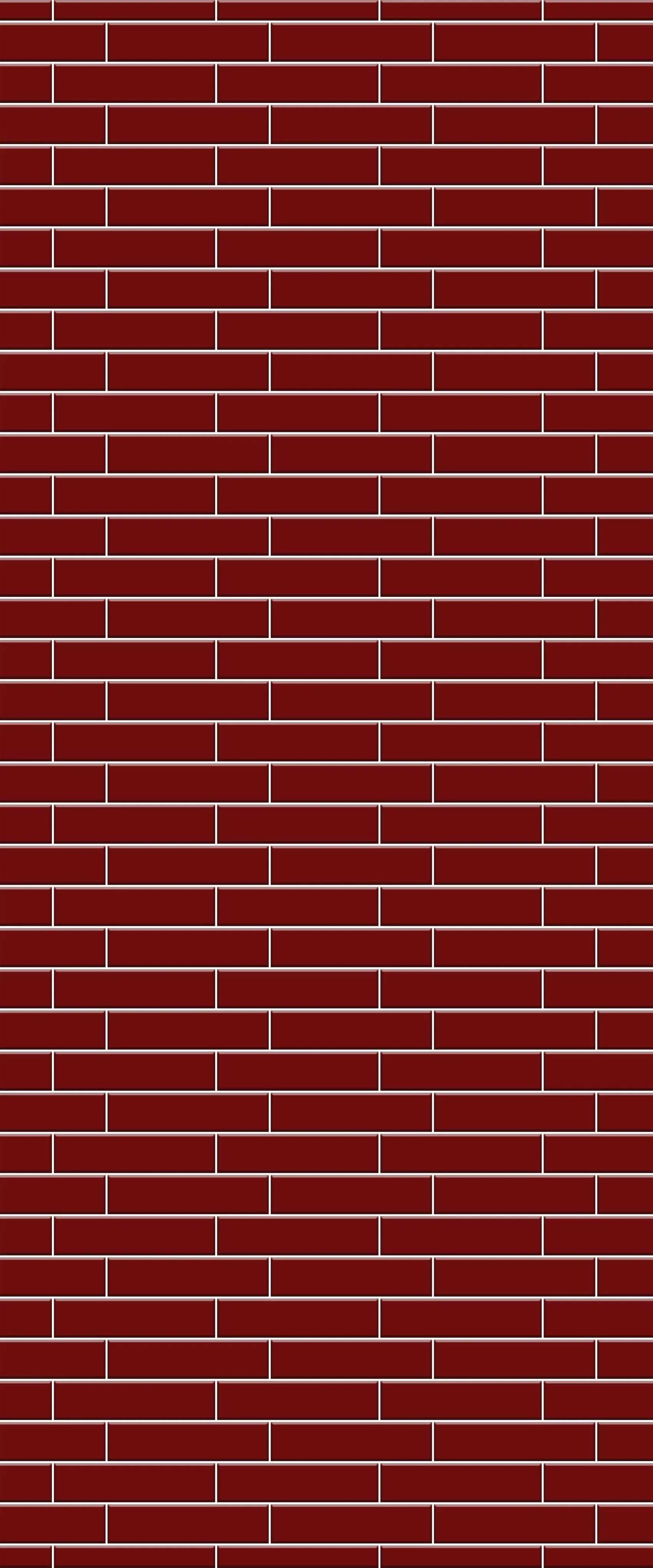 Red Brick Slip Tile Acrylic Shower Wall Panel 2440mm x 1220mm ( 3mm Thick)