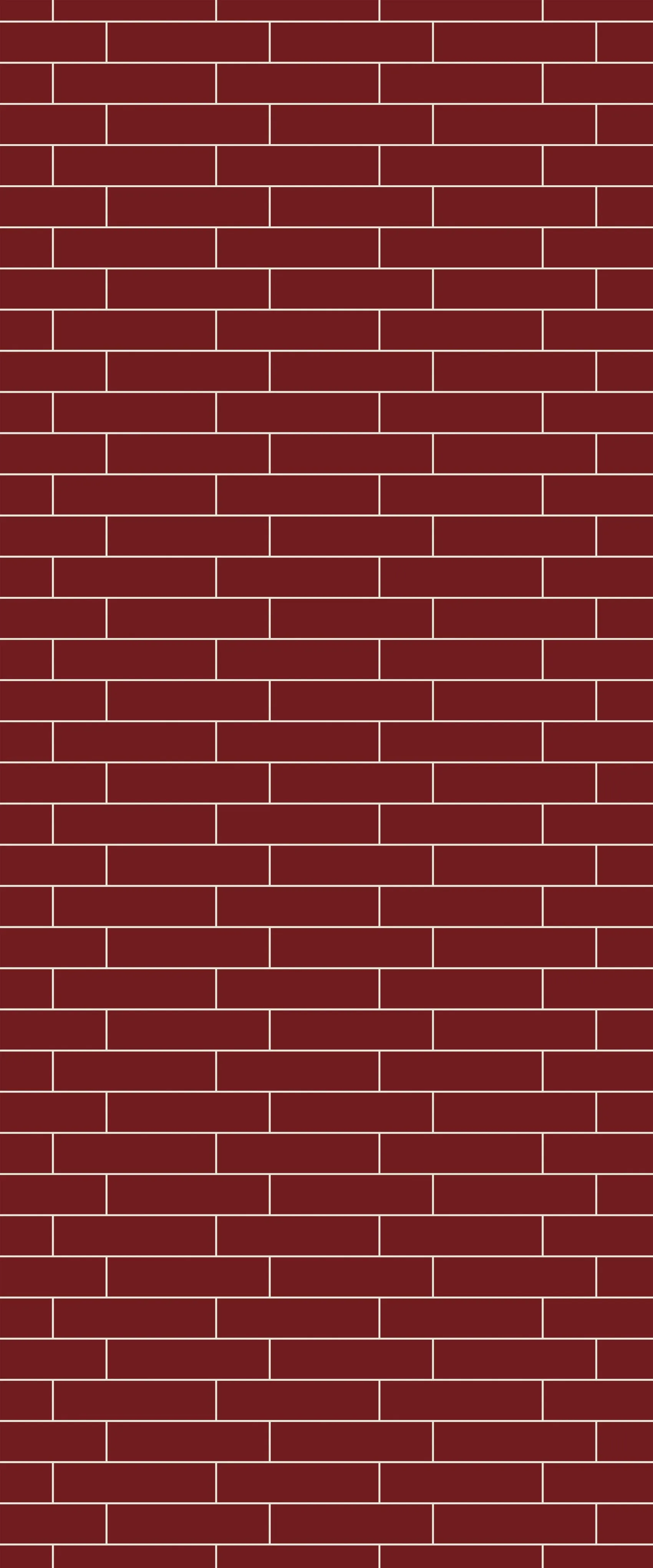 Red Brick Slip Tile Acrylic Shower Wall Panel 2440mm x 1220mm ( 3mm Thick)
