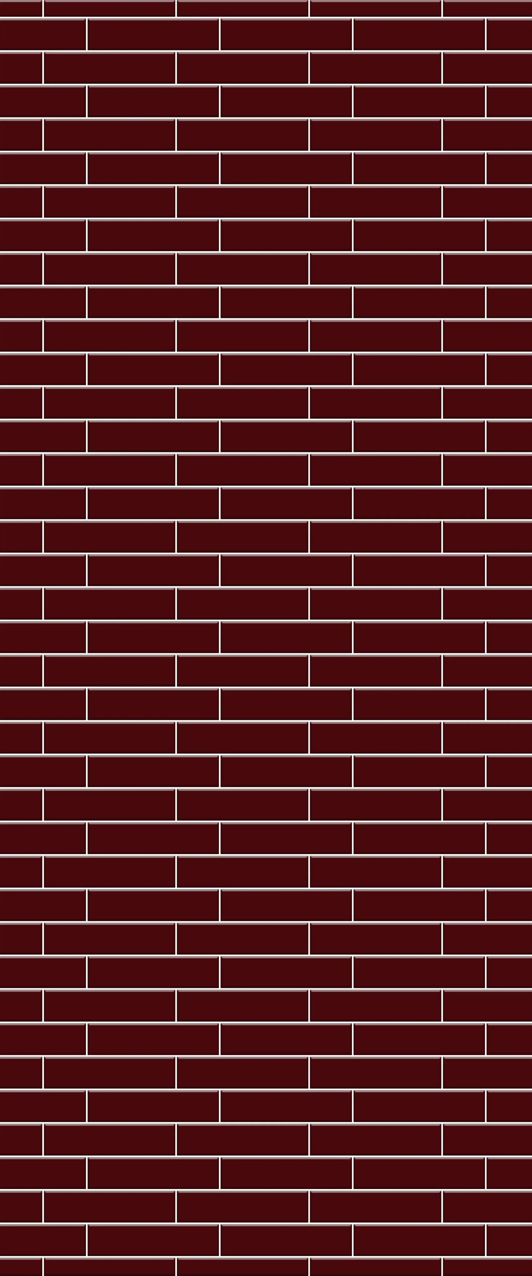 Red Brick Slip Tile Acrylic Shower Wall Panel 2440mm x 1220mm ( 3mm Thick)