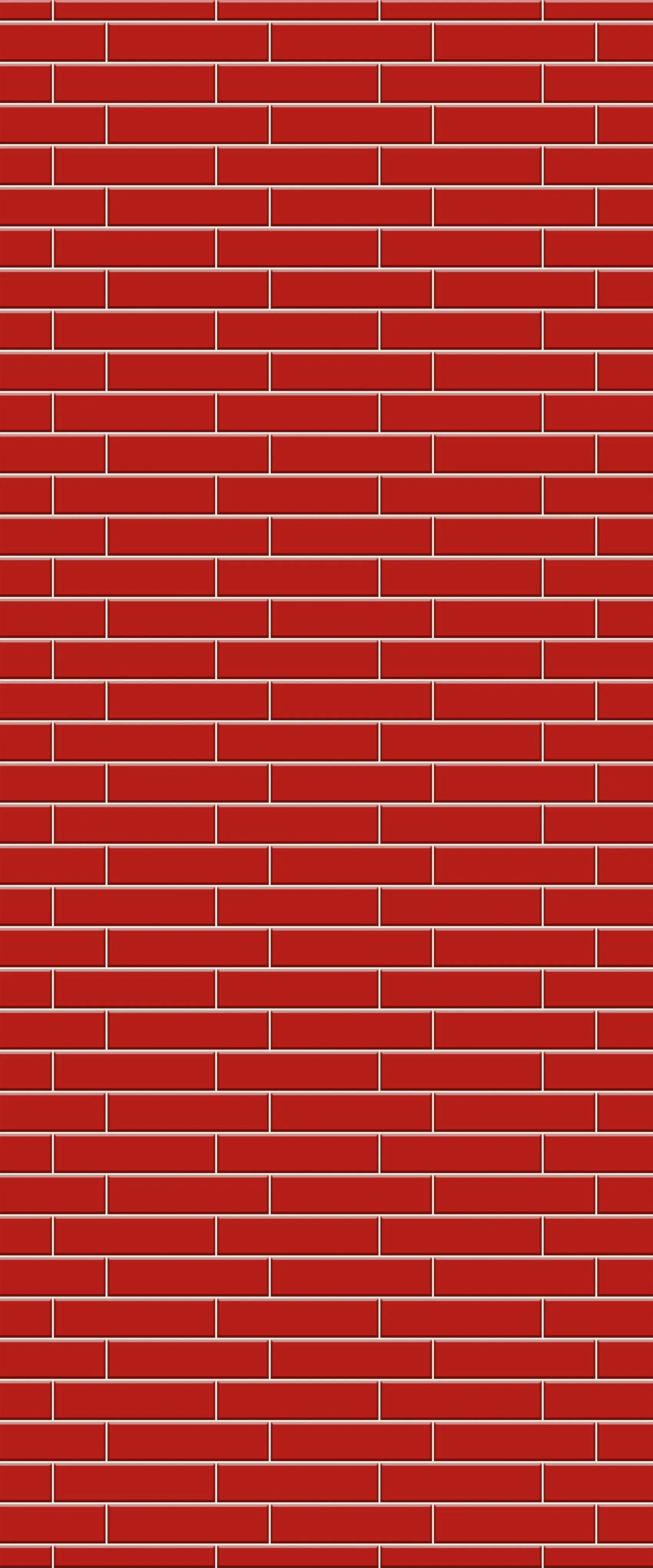 Red Brick Slip Tile Acrylic Shower Wall Panel 2440mm x 1220mm ( 3mm Thick)