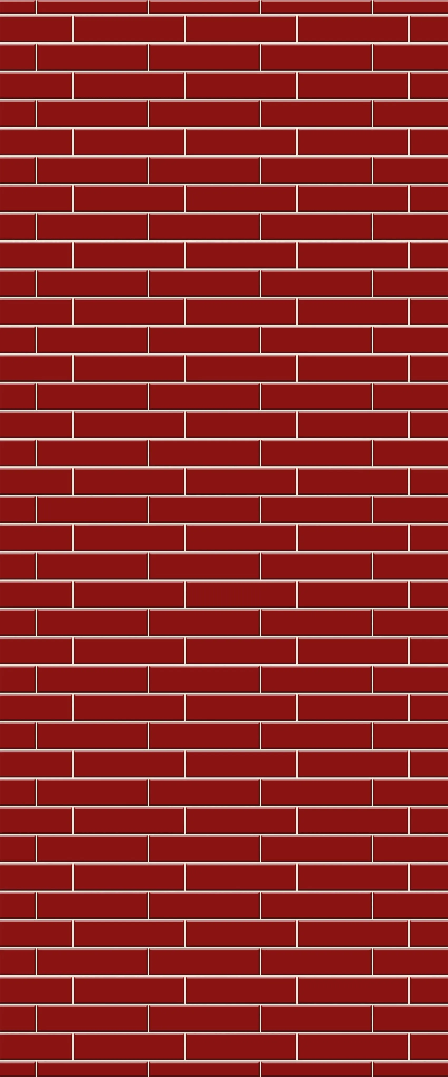 Red Brick Slip Tile Acrylic Shower Wall Panel 2440mm x 1220mm ( 3mm Thick)