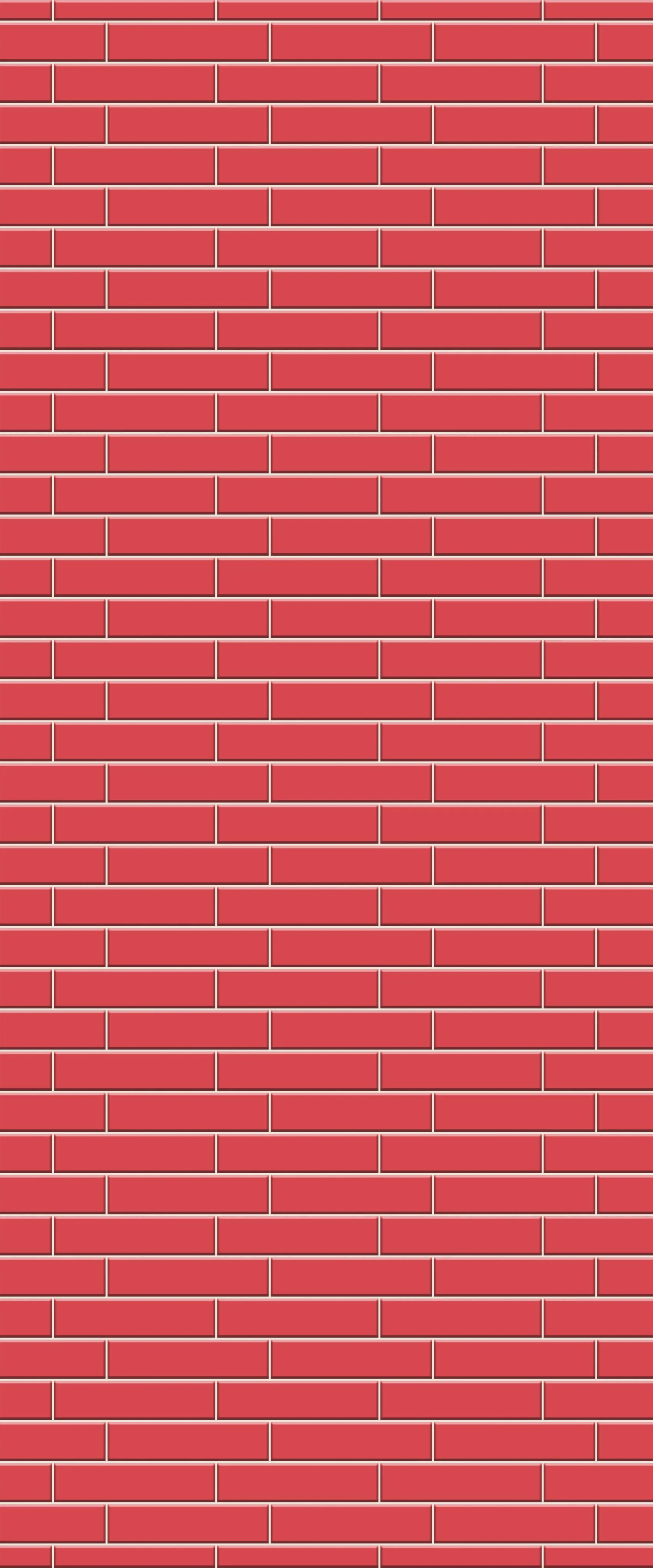 Red Brick Slip Tile Acrylic Shower Wall Panel 2440mm x 1220mm ( 3mm Thick)